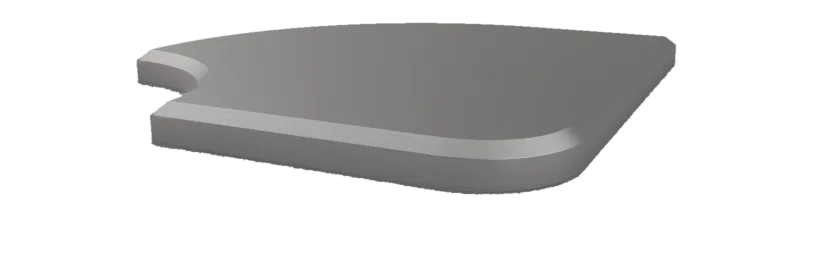 Chamfer in zinc (Edge Profile 02), 360-degree view