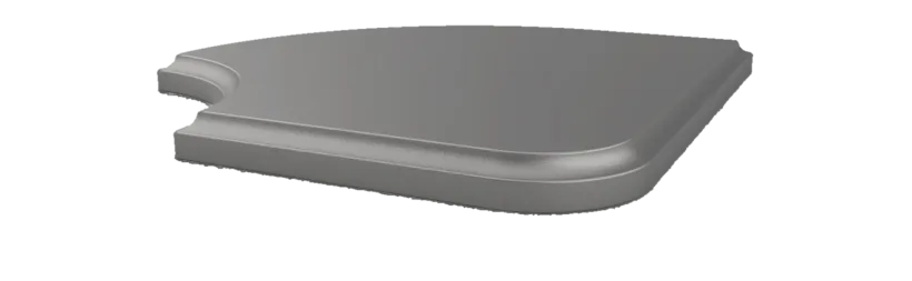 Cove in zinc (Edge Profile 05), 360-degree view